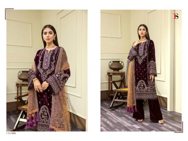  Deepsy Baroque Velvet Collection Embroidery Pakistani Salwar Suits